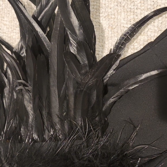 Fashion nova maxi dress with feathers - Picture 15 of 16